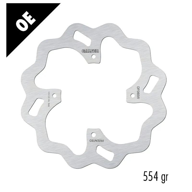 Expressversand Bremsscheibe Galfer DF060W WAVE® mit ECE R90 Zulassung, starr hinten 240x4mm für Honda XR R 650 ccm Bj. 2000 - 2007