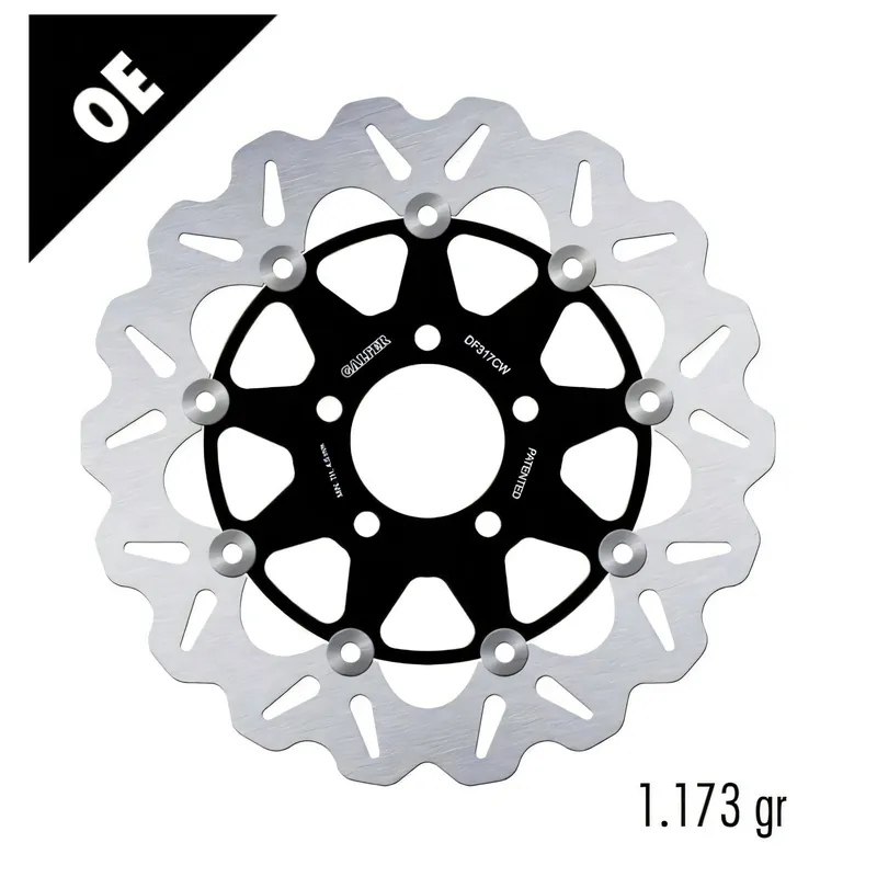 Bestpreis Bremsscheibe Galfer DF317CW WAVE® mit ECE R90 Zulassung, schwimmend vorne 290x5mm (2 benötigt) für Suzuki GSX F FK RF R 600 - 750 ccm Bj. 1989 - 2004