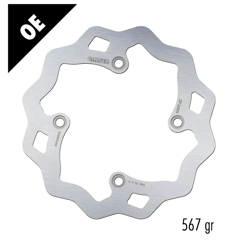 Bremsscheibe Galfer DF328W WAVE® mit ECE R90 Zulassung, starr hinten 240x4mm für Suzuki DR SE SEU R RS Dakar XF Freewind 650 ccm Bj. 1996 - 2014 Meistverkauft