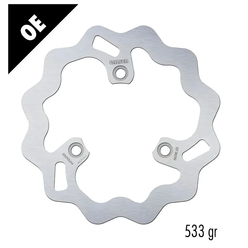 Markenware Bremsscheibe Galfer DF365W WAVE® mit ECE R90 Zulassung, starr vorne 220x4,5mm für Suzuki UX Sixteen 125 / 150 ccm