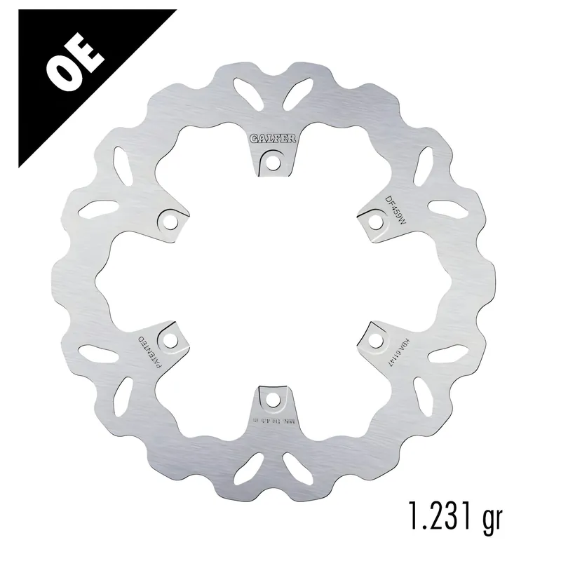 Echt Bremsscheibe Set Galfer 2x DF459W WAVE® mit ECE R90 Zulassung, starr vorne 282x5mm für Yamaha FJ U T XV Virago VMX V-Max Venture Royale XVZ13TD 1100 - 1300 ccm Bj. 1983 - 1999