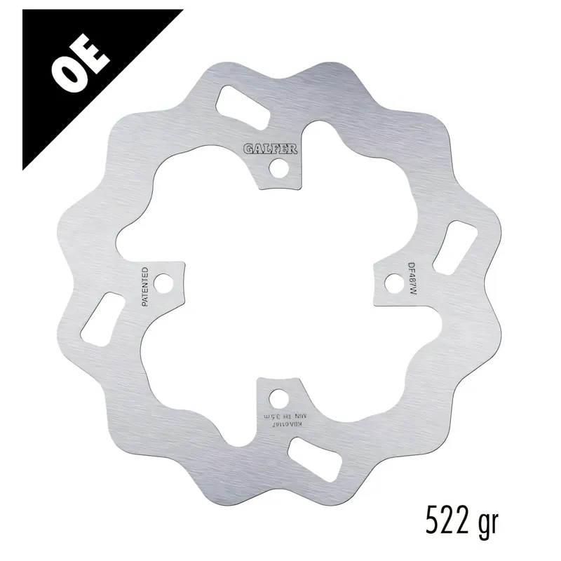 Bremsscheibe Galfer DF487W WAVE® mit ECE R90 Zulassung, starr hinten 202,5x4,5mm für Yamaha TZR R1 50 / 80 ccm Direktkauf