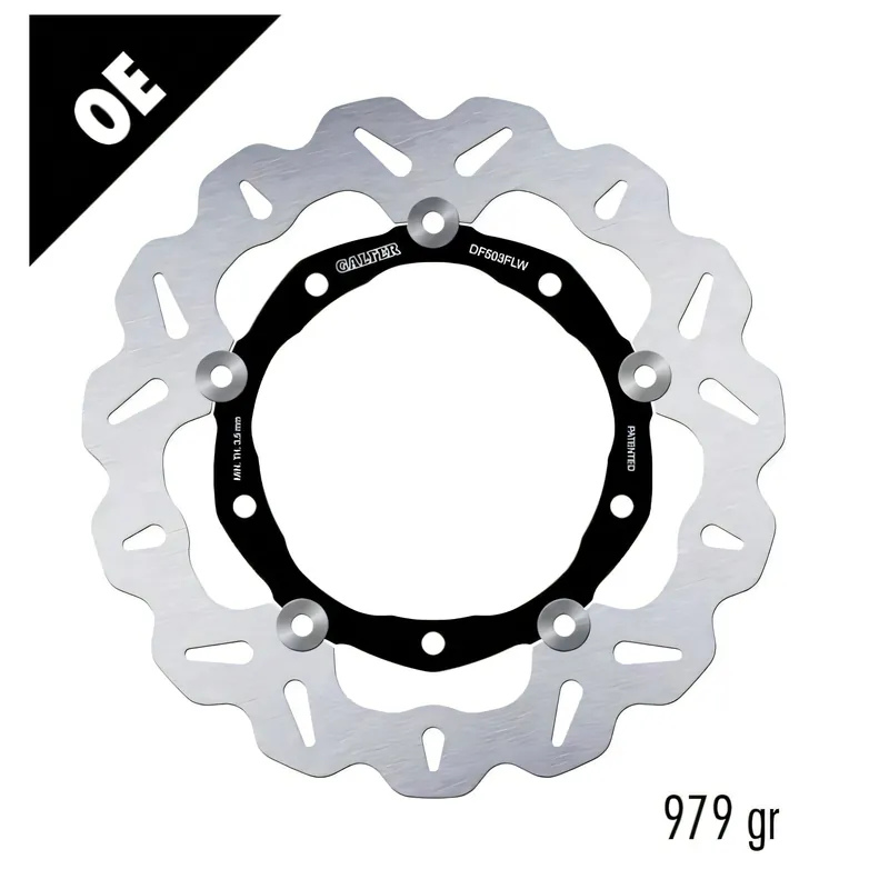 Nur Heute Bremsscheibe Galfer DF503FLW WAVE® mit ECE R90 Zulassung, schwimmend vorne 267x4mm (2 benötigt) für Yamaha XP T-Max YP R X-Max 400 - 560 ccm