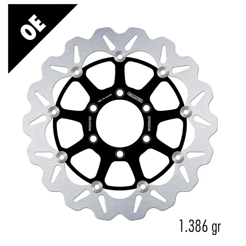Markenprodukt Bremsscheibe Galfer DF653CW WAVE® mit ECE R90 Zulassung, schwimmend vorne 320x5mm (2 benötigt) für Triumph Daytona i 595N Sprint RS ST 955 ccm Bj. 1999 - 2004