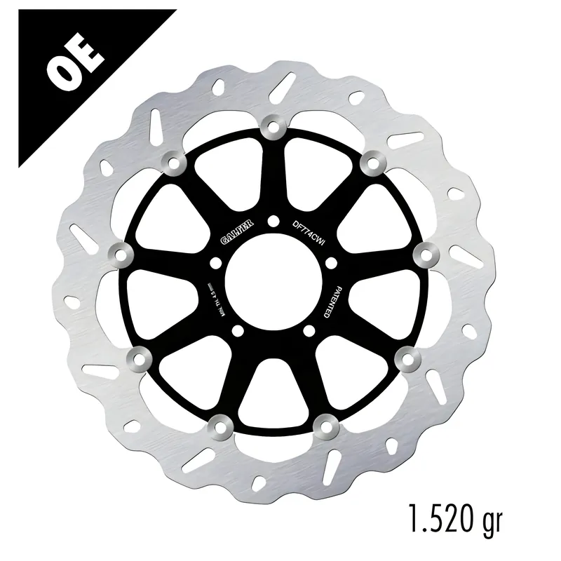 Must-Have Bremsscheibe Galfer DF774CWI WAVE® mit ECE R90 Zulassung, schwimmend vorne 330x5mm für Ducati R S Streetfighter ABS Panigale V4 Speciale SP Monster 955 - 1299 ccm Bj. 2007 - 2025