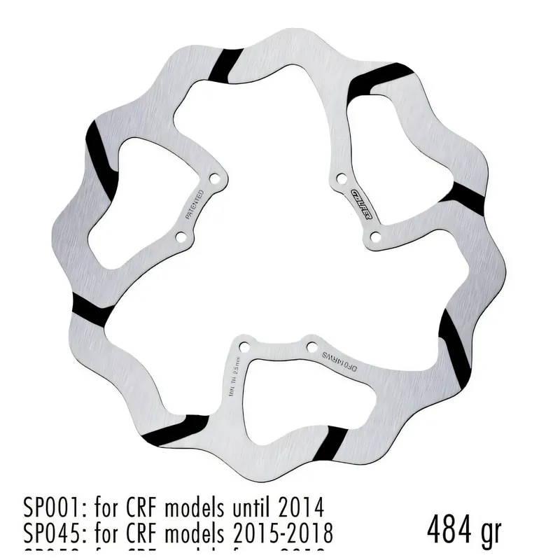 Aktuell Bremsscheibe Galfer DF014RWS WAVE® Racing Oversize Grooved starr vorne 270x3mm für Honda CR R CRF X, HM CRE F 125 - 500 ccm Bj. 1995 - 2015