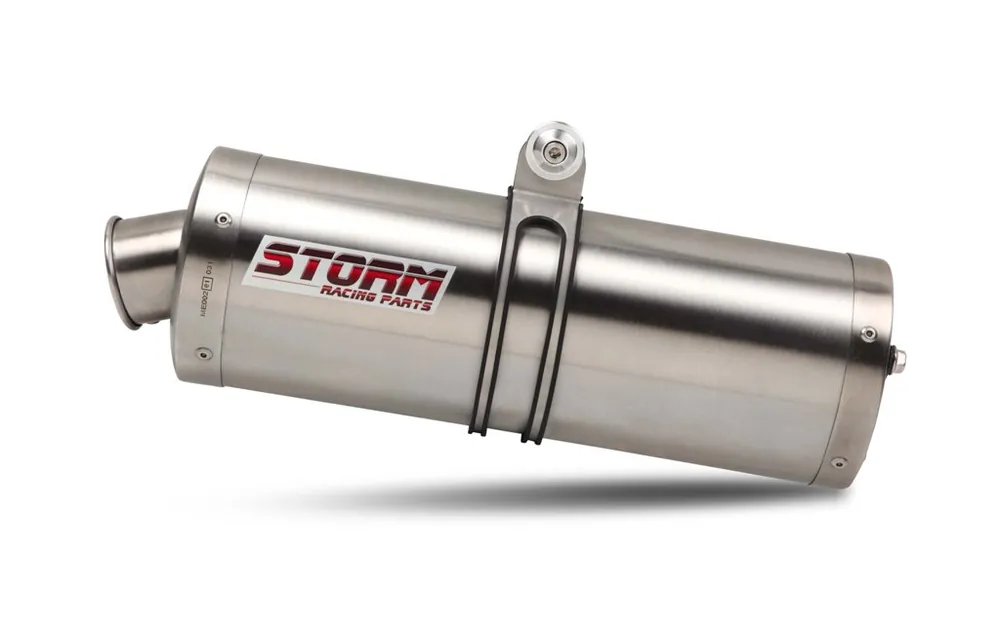 Auspuff Storm SLIP-ON oval Edelstahl mit ABE für BMW R GS Adventure 1200 ccm Bj. 2010 - 2012 Sofort Bestellen