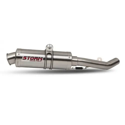 Auspuff Storm 2x SLIP-ON GP Edelstahl mit ABE für Triumph Street Triple / R 675 ccm Bj. 2007 - 2012 Neu
