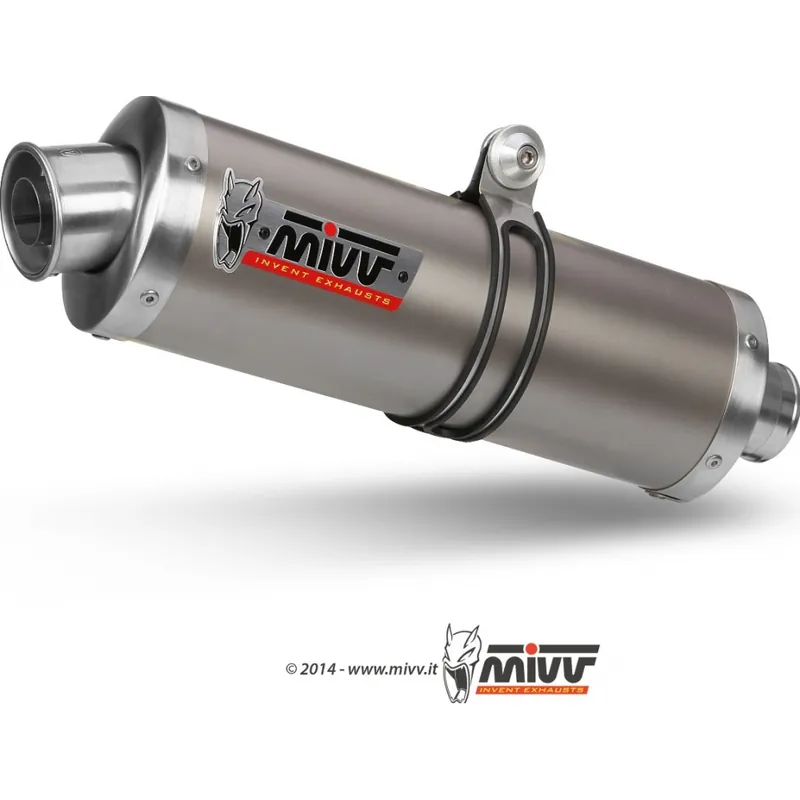 Highlight Auspuffanlage Mivv SLIP-ON Titan Oval Sport für Honda CB F Hornet 600 ccm Bj. 2001 - 2002