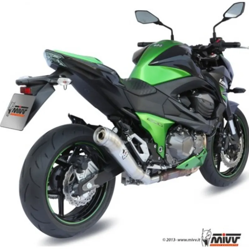 Auspuffanlage Mivv SLIP-ON Edelstahl Ghibli Sport für Kawasaki Z 800 ccm Bj. 2013 - 2016 Ausverkauf