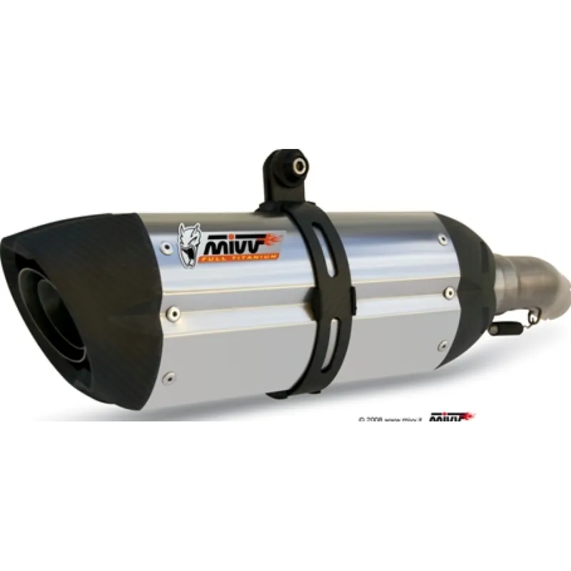 Auspuffanlage Mivv SLIP-ON Edelstahl mit Carbon Kappe Suono Sport für KTM Duke / R 690 ccm Bj. 2012 - 2015 Sonderaktion