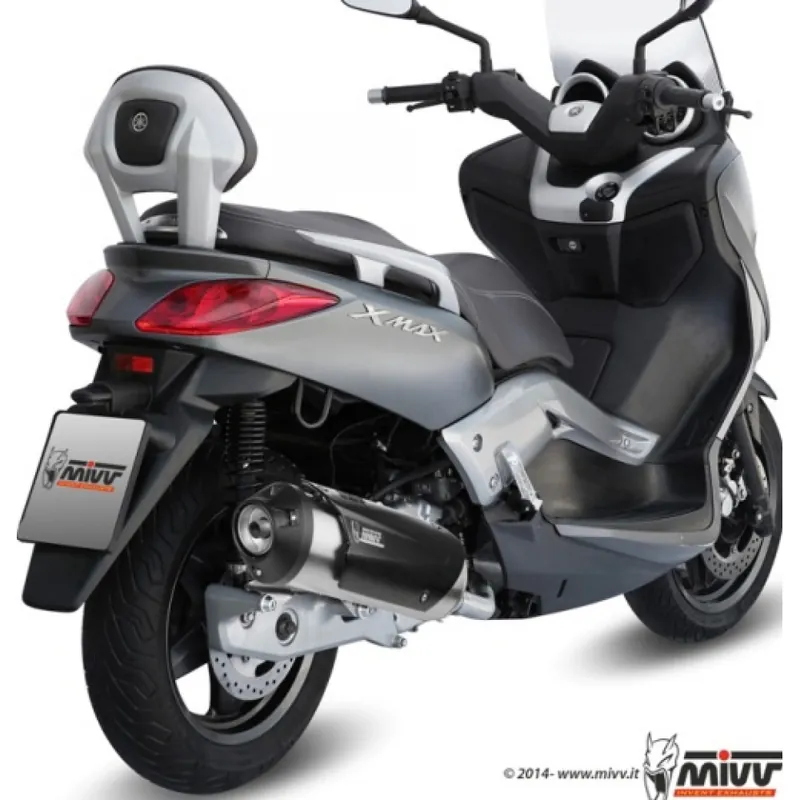 Versand Am Gleichen Tag Auspuffanlage Mivv Komplettanlage 1x1 Edelstahl Urban für Yamaha YP X-Max R VP X-City , MBK Skycruiser 125 ccm