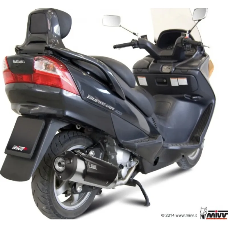 Markenprodukt Auspuffanlage Mivv Komplettanlage 1x1 Edelstahl Urban für Suzuki AN Burgman 250 / 400 ccm