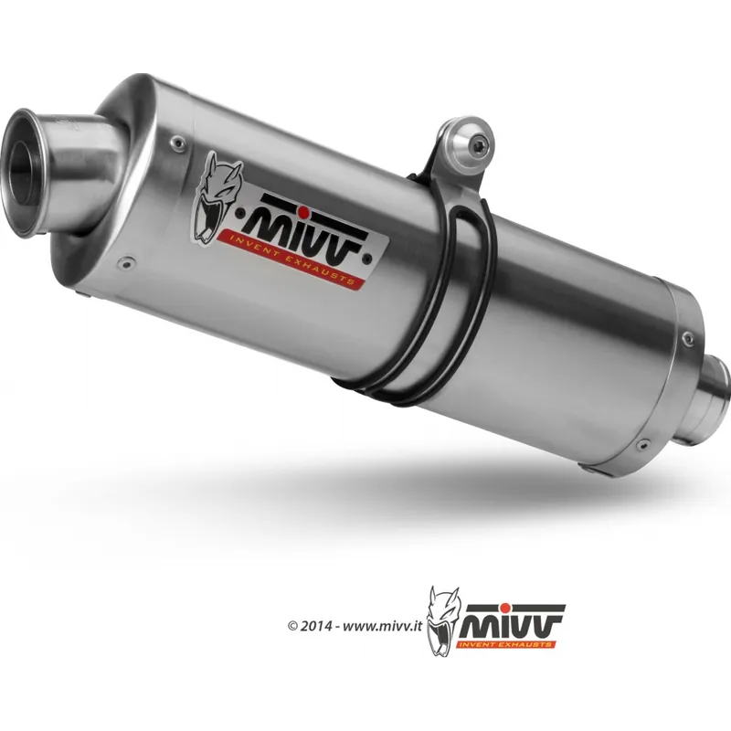 Auspuffanlage Mivv SLIP-ON Edelstahl Oval Sport für Suzuki GSF Bandit / S ABS 650 ccm Bj. 2005 - 2006 Günstig