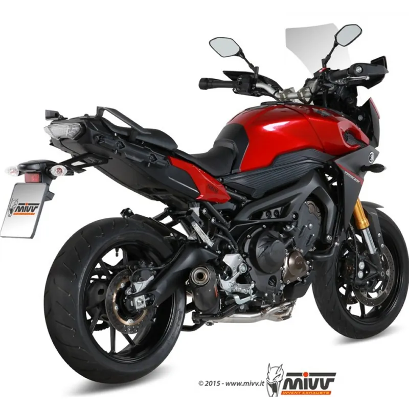 Ausverkauf Auspuffanlage Mivv Komplettanlage 3x1 Carbon Oval Sport für Yamaha MT-09 850 ccm Bj. 2016