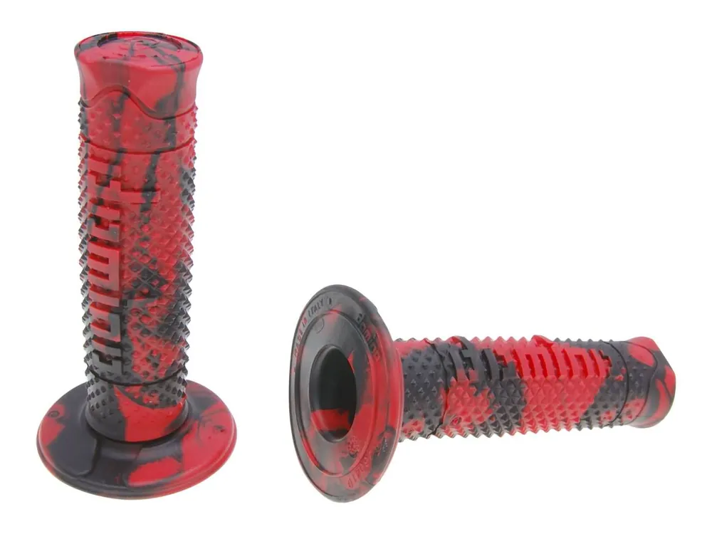 Griffe Satz Domino A260 Off-Road Snake schwarz / rot Ausverkauf