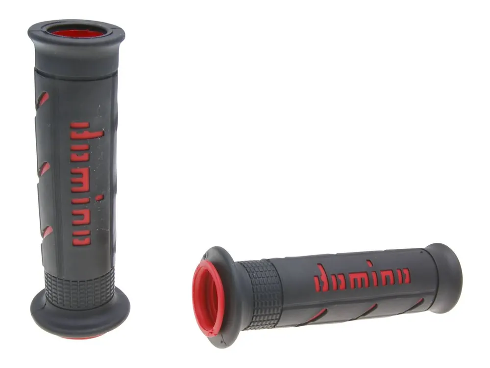 Schneller Versand Griffe Satz Domino A250 On-Road schwarz / rot mit offenen Enden