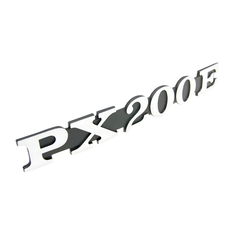 Schild / Schriftzug "PX200E" für Seitenverkleidung für Vespa PX 200 E Abverkauf