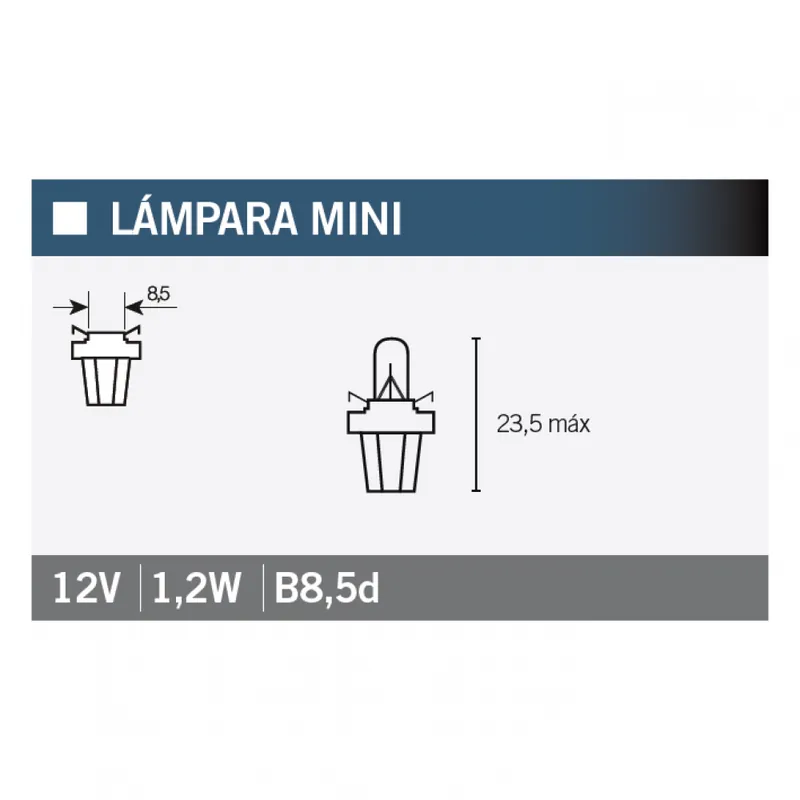 Knallerangebot OSRAM ORIGINAL 12V 1,2W Halogenlampe mit Kunststoffsockel, B8.5d, Anwendung als Armaturenbrett- und Instrumentenbeleuchtung, 2721MF, Faltschachtel (10 Stück)