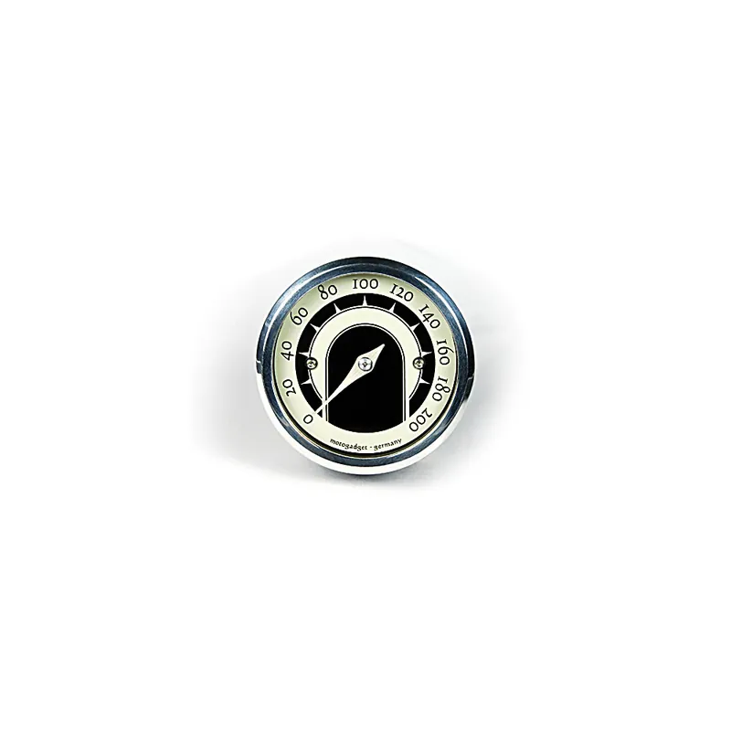 motogadget analog Tacho motoscope tiny speedster, polierter Ring Super-Preis