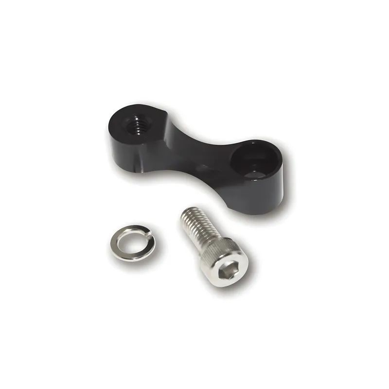 SHIN YO Spiegelverlängerung, schwarz, für M8 x 1.25 mm Rechtsgewinde Echt