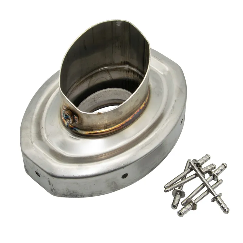 Auspuffblende LeoVince Auspuff-Ersatzteil Kappe Endschalldämpfer, Ø 50mm, rechts für FACTORY R Schneller Versand
