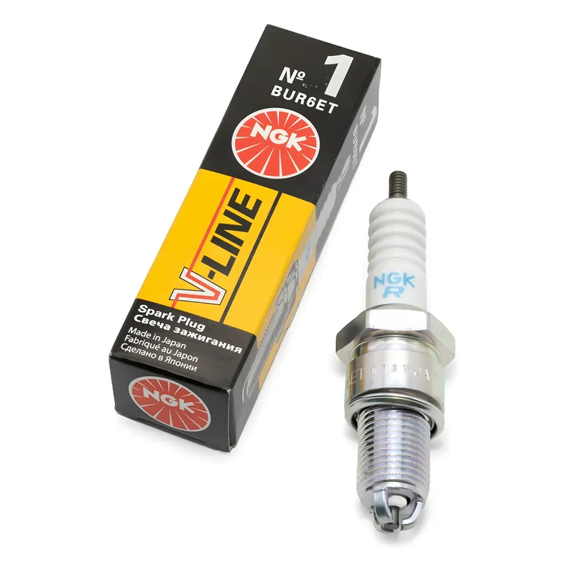 Bestpreis Zündkerze NGK BUR6ET V-Line entstört, 19,0mm Langgewinde Ø 14,0mm 3-Massen-Elektrode, 2876 / 3172 / 94024