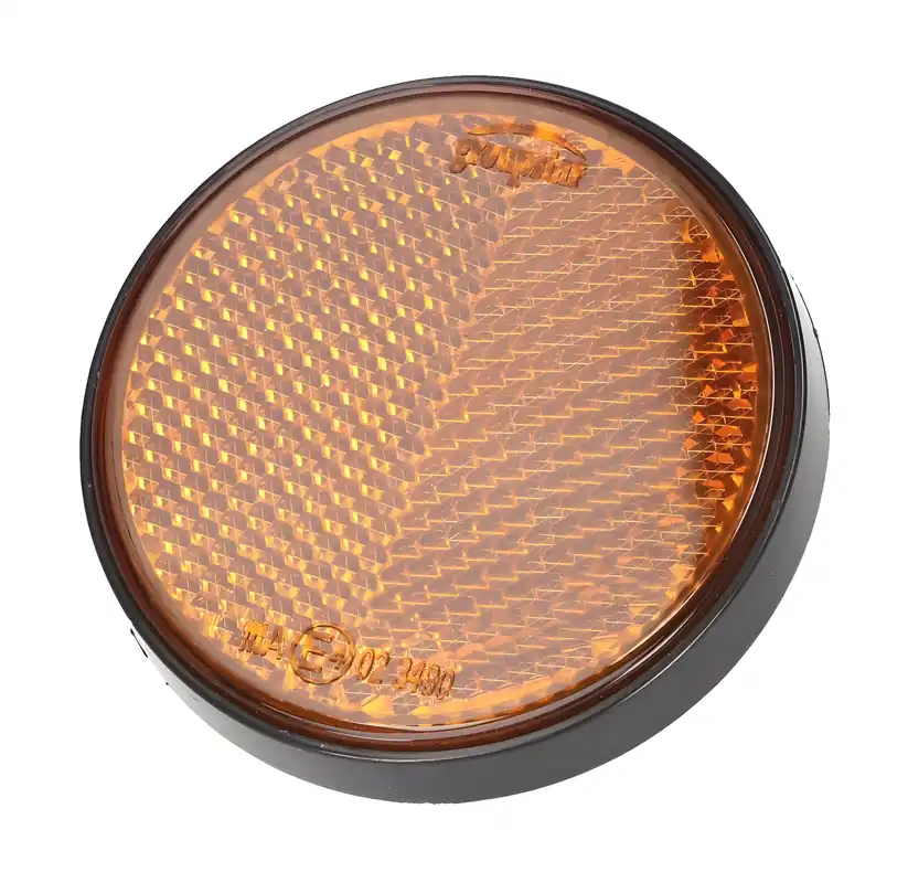 Reflektor rund 55mm orange schraubbar Neu
