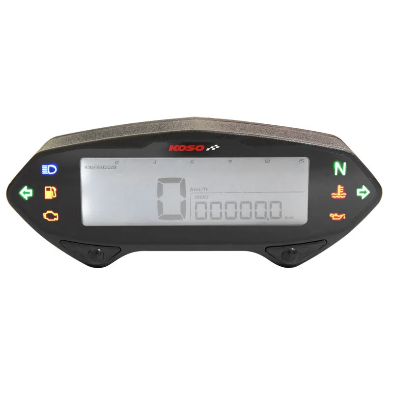 Neu Im Sortiment Tachometer KOSO Digital Cockpit DB01RN Drehzahlmesser mit Zulassung, weißes Display universal für Motorrad Quad Roller