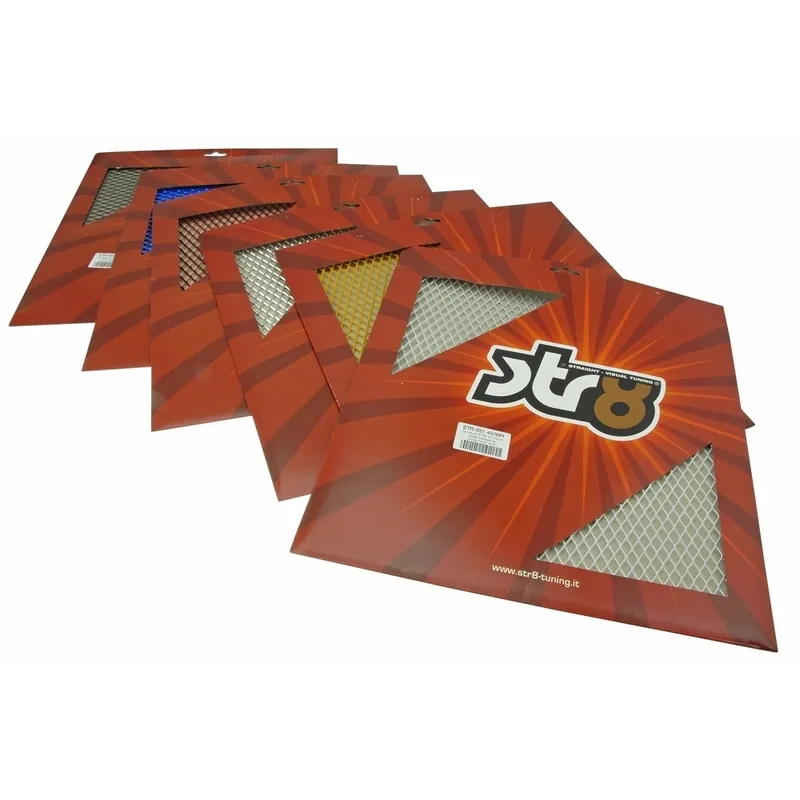 Racinggitter STR8 strong quality, 50x50cm, mittlerer Lochabstand, blau eloxiert Garantierte Lieferung