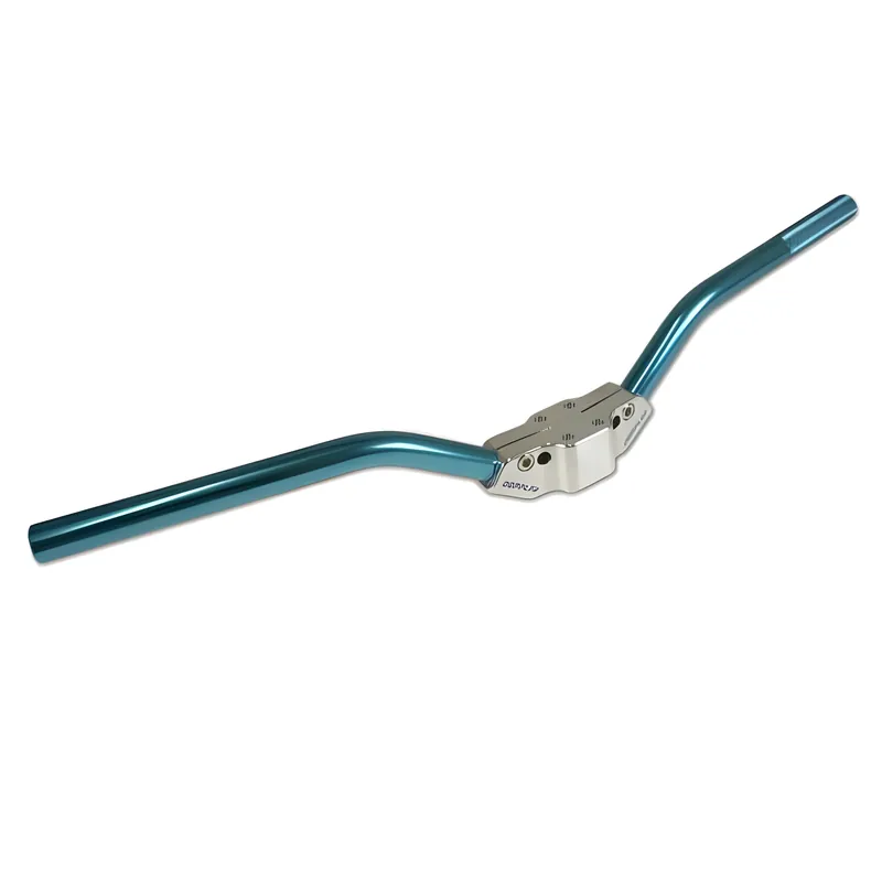 Downhilllenker, Doppler für Buffalo 600mm, silber-blau eloxiert Sichere Zahlung
