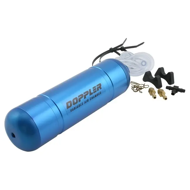 Boost Bottle Doppler, einstellbar, blau eloxiert Finale Aktion