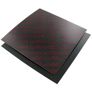 Versand Am Gleichen Tag Membranzungen Polini, 110x110mm, carbon, Stärke 0,45(gemessen 0,50) Rot