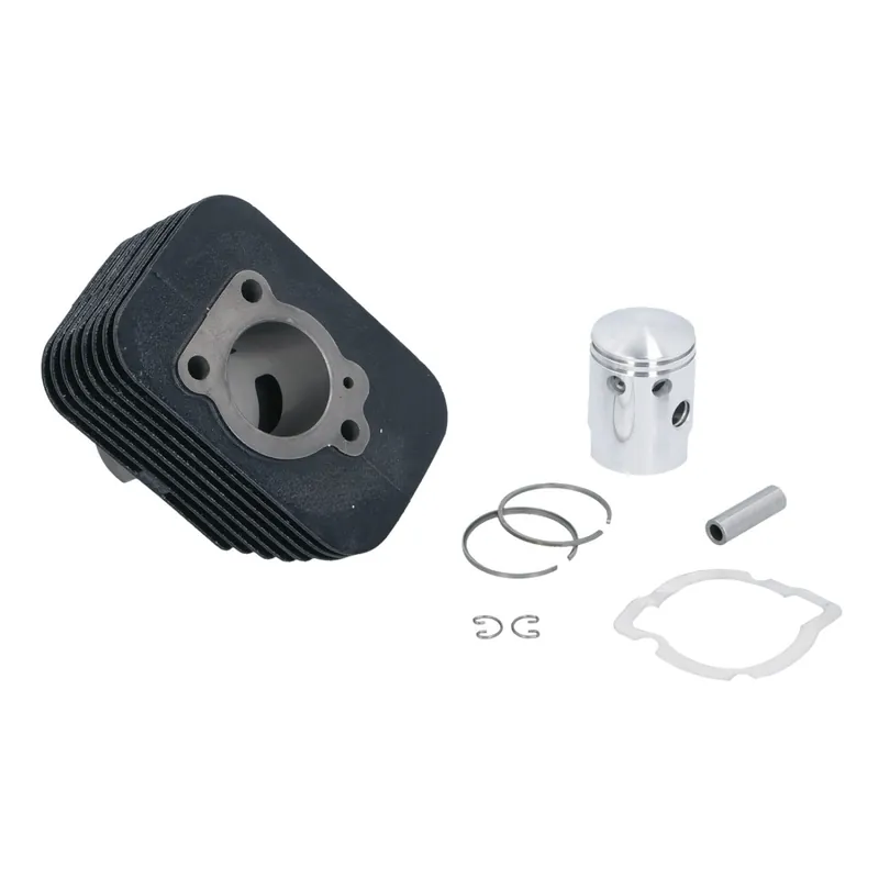 Ausverkauf Zylinder DR Grauguss Minachrom 50ccm 38,4mm, 10mm Kolbenbolzen für Piaggio Ciao, Boss, Bravo, Boxer, Grillo, Si / Mofa