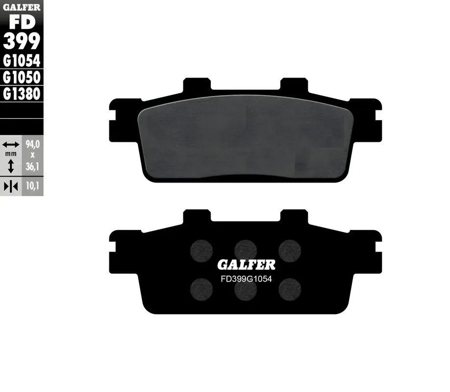 Bremsbeläge Set Galfer FD162G1054 & FD399G1054 Semi-Metall vorne & hinten für Peugeot LXR 125 ccm Preisreduziert