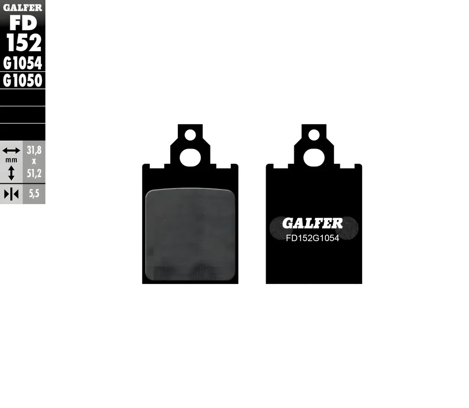 Sonderangebot Bremsbeläge Set Galfer FD152G1054 & MF636G2165 vorne & hinten für Piaggio Skipper 125 ccm