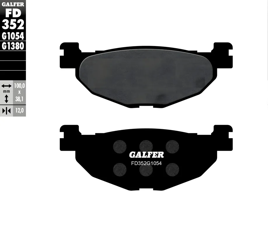 Bremsbeläge Set Galfer FD142G1054 & FD352G1054 Semi-Metall vorne & hinten für Yamaha YP Majesty 400 ccm Bj. 2004 Bestpreis