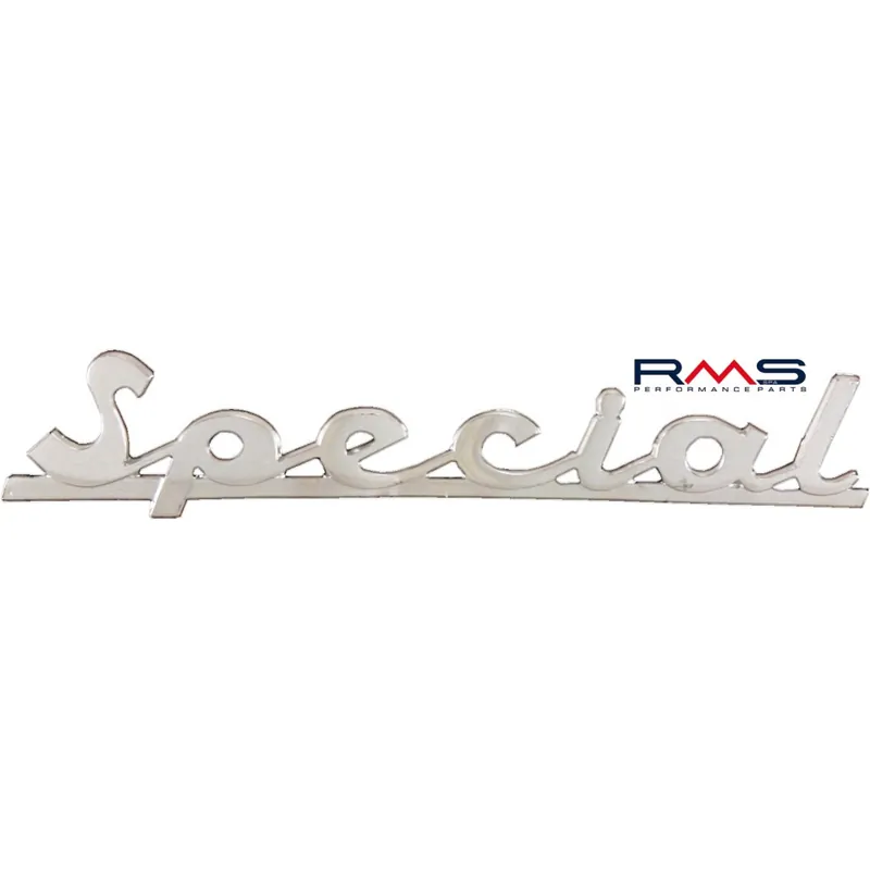 Sofort Bestellen Emblem / Schriftzug " Special " für Vespa V 50 Special V5A etc. - 4 Pins 132x27mm