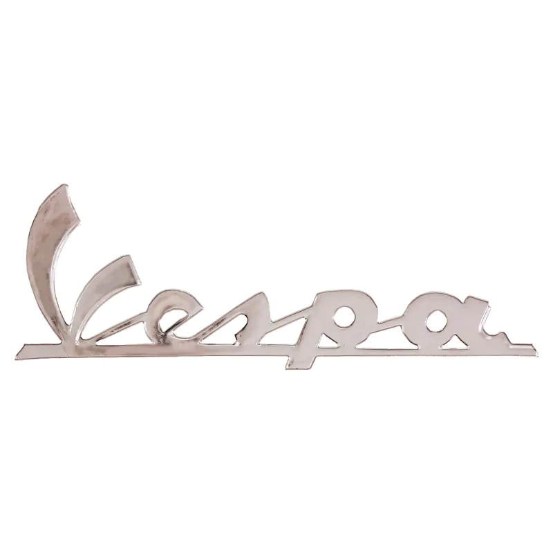 Emblem / Schriftzug " Vespa " für Seitenhaube - Vespa PX 80 -200 - selbstklebend 150x50mm Billig