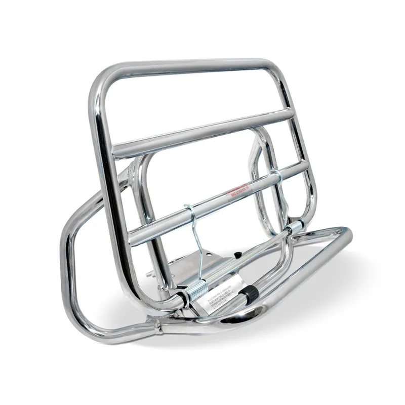 Direkt Vom Hersteller Gepäckträger hinten klappbar / chrom 37 x 25cm für Vespa ET2 ET4 50 125