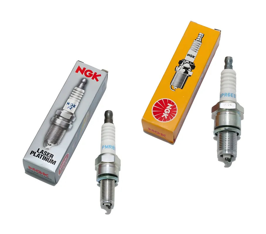 Zündkerzen Set NGK 1x BPR6ES entstört, 1x PMR8B Platin-Zündkerze entstört, 4008 / 4852 / 6378 / 7678 / 7822 / 94811 für Moto Guzzi Abverkauf
