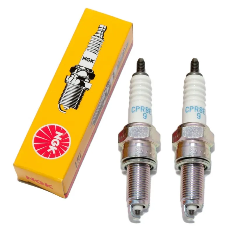 Zündkerzen Set NGK 2x CPR8EA-9 Zündkerze entstört, 19,0mm Langgewinde Ø 10,0mm, 2306 Angebot