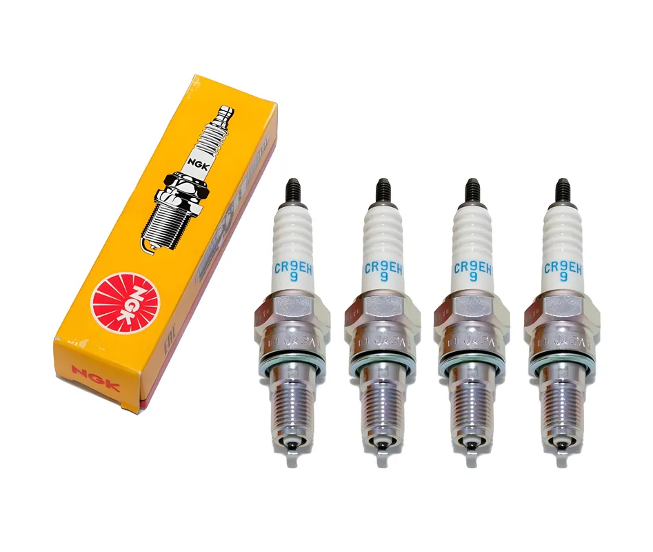 Zündkerzen Set NGK 4x CR9EH-9 Zündkerze entstört, 19,0mm Langgewinde Ø 10,0mm, 5454 / 7502 Wochenendangebot