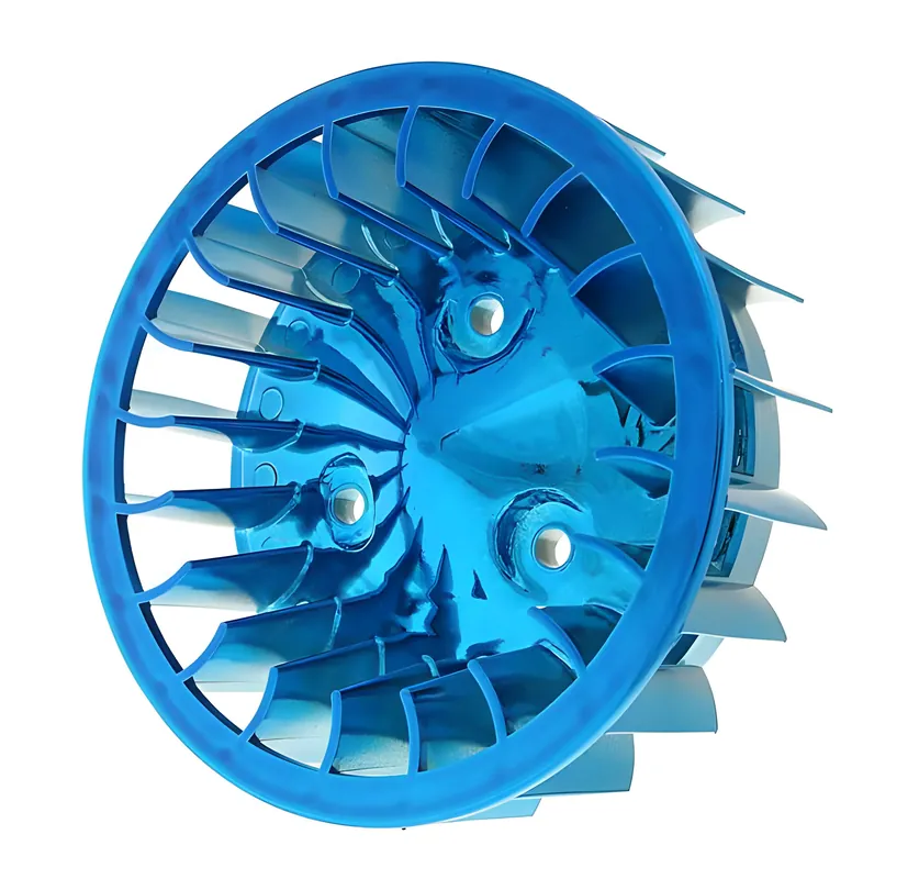 Garantierte Lieferung Lüfterrad blau für Minarelli liegend, Keeway, CPI, 1E40QMB