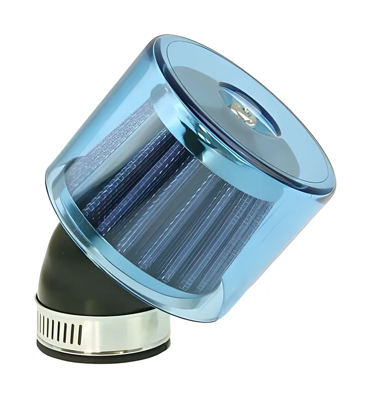 Luftfilter Air-System 35mm 45° blau Billig
