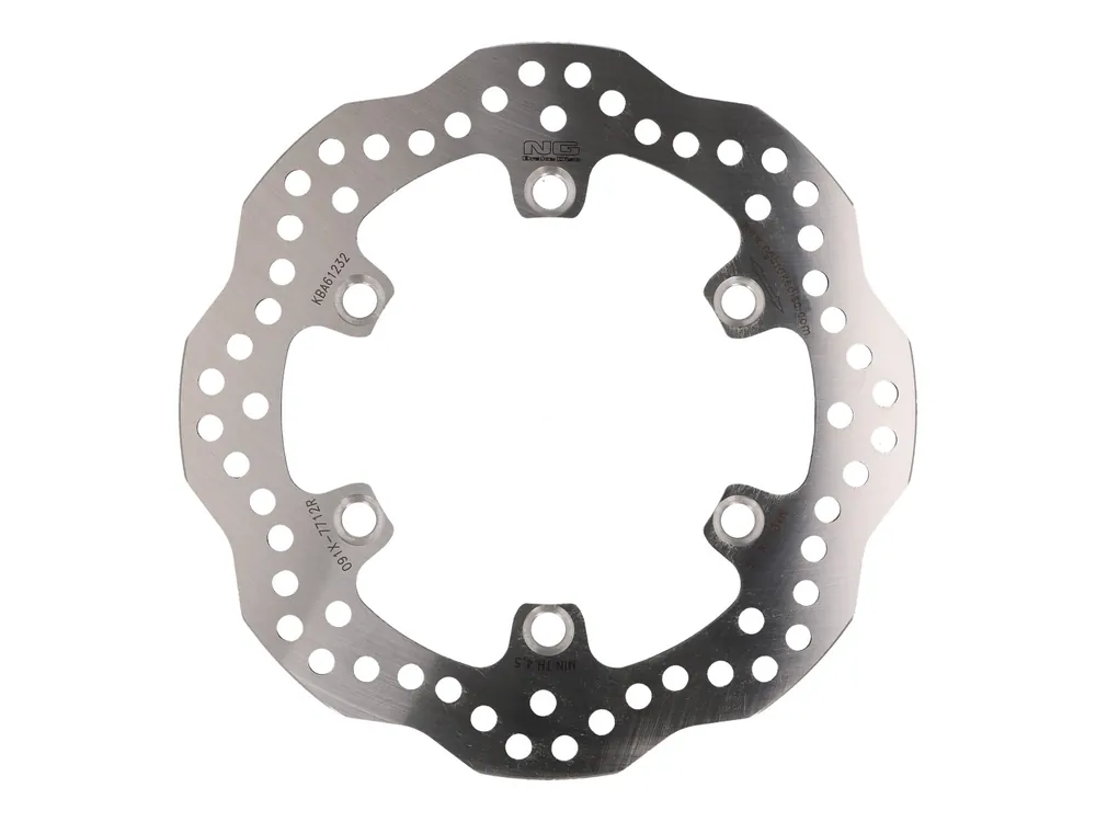 Geprüft Bremsscheibe NG Wavy für Kawasaki KLE 500 91-07, KLR 650 hinten