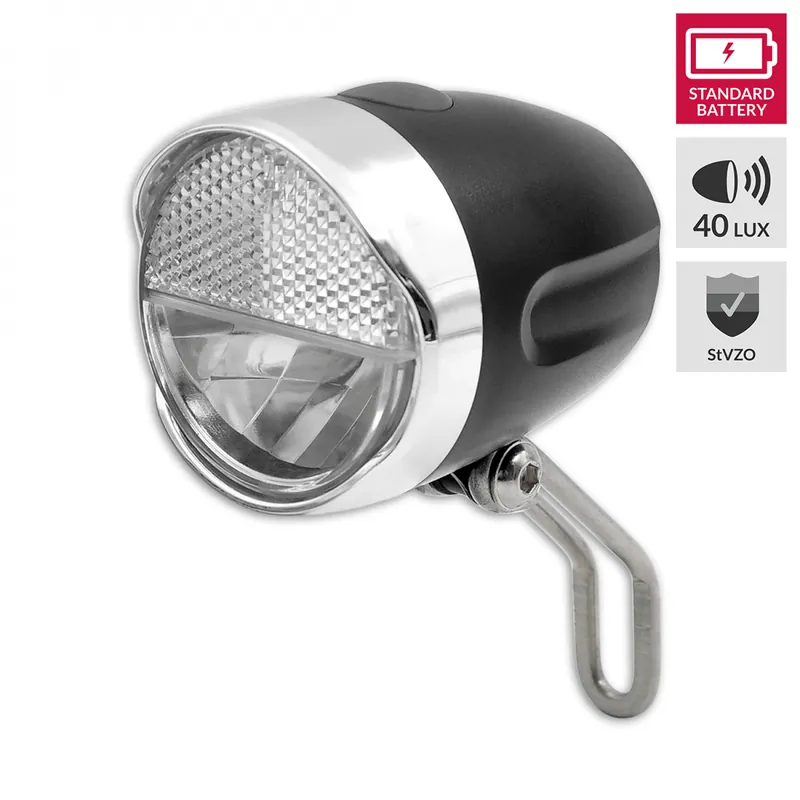 Scheinwerfer Lynx LED Modern Fahrradlicht Frontscheinwerfer 40 Lux, kabellos inkl. Batterien Neu Im Sortiment
