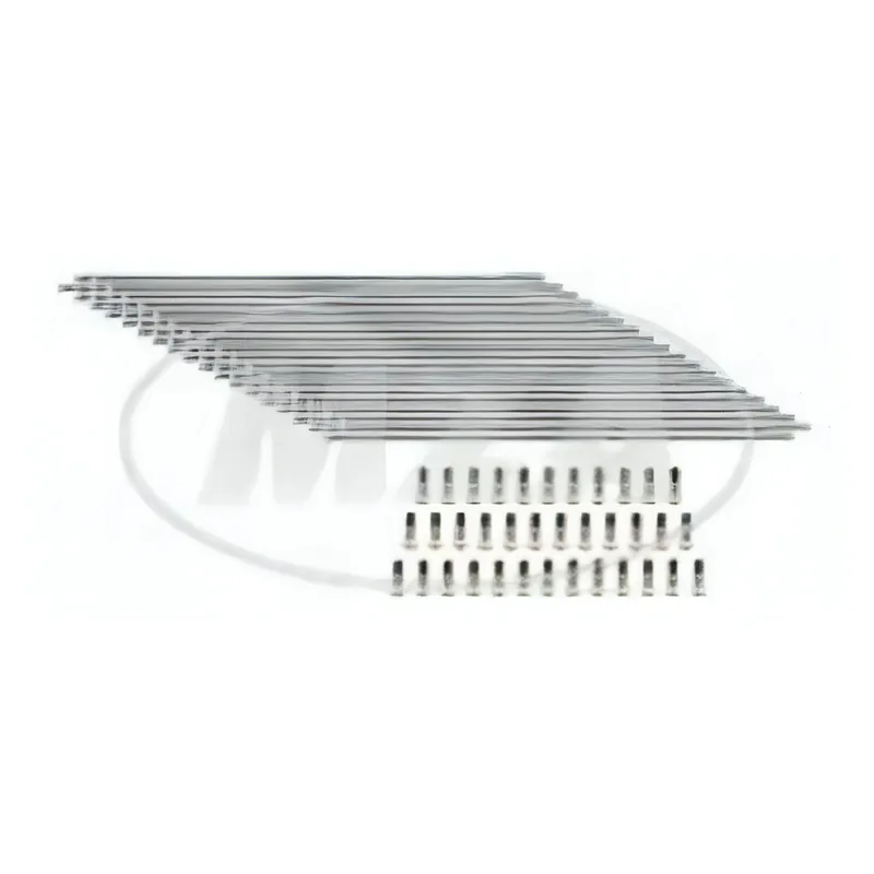 Aktuell MZ Chromspeichensatz m. Nippel, je 36x - M4-148 mm - für 18 Zoll - Felge - ETZ / TS 125, 150, 250, 250 / 1