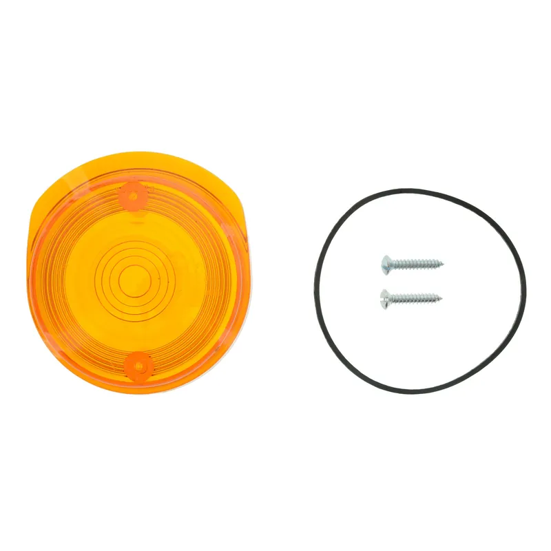 Set Lichtaustritt vorne, Blinkerkappe Ø80 mm, orange, inkl. Gummidichtring + Schrauben Mega-Angebot