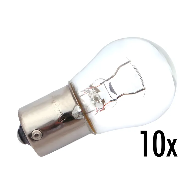 10 x Kugellampe 12V 21W BA15s Meistverkauft
